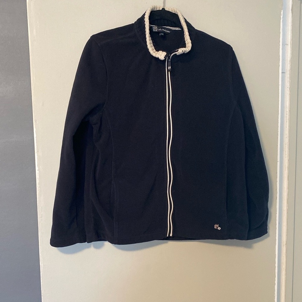 Black Fleece-Lined Women's Hoodie